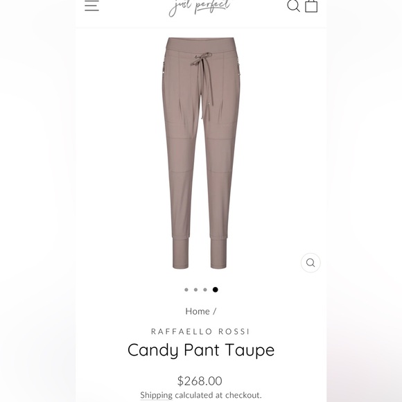 RAFFAELLO ROSSI Women's Gray Jogger Pants - Picture 3 of 8